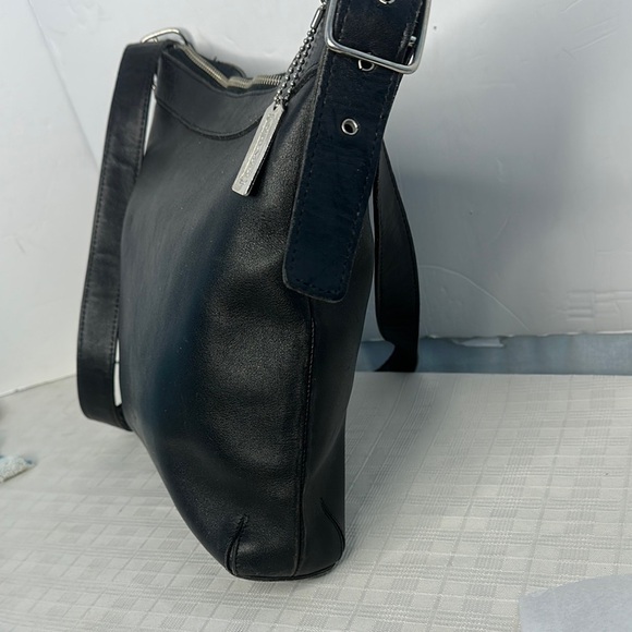 Coach # 9188 Legacy  Duffle Black Leather Crossbody Bag Purse - Picture 7 of 11